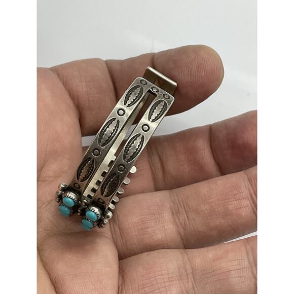 Fred Harvey Bell Trading Sterling Silver 925 Turquoise Cuff Bracelet - Picture 9 of 16